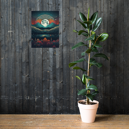 Wonders of Extraterrestrial Landscapes with our Symmetrical Poster