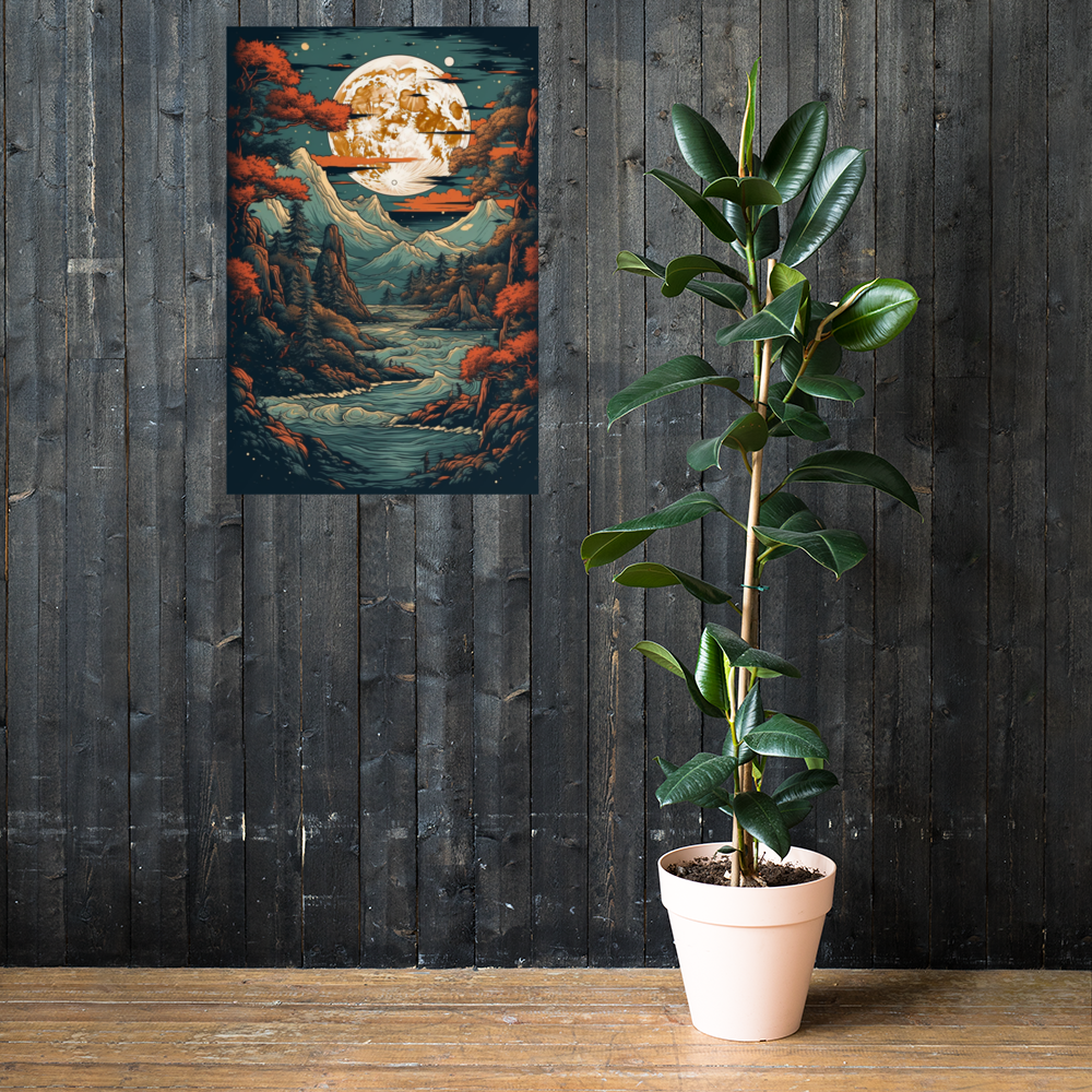 Enchant Your Space with Our Majestic Alien Landscape Wall Poster