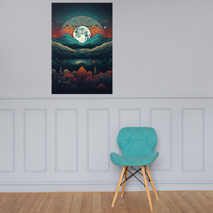 Wonders of Extraterrestrial Landscapes with our Symmetrical Poster