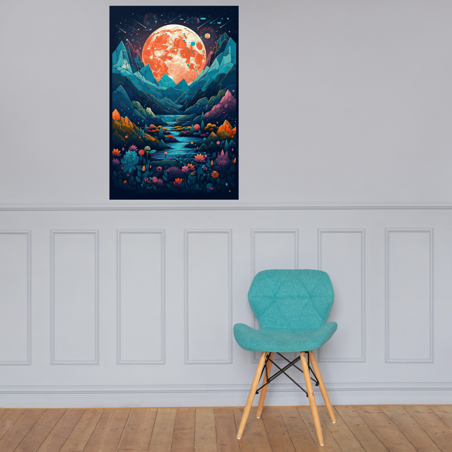Stunning Extraterrestrial Landscapes on Wall Poster