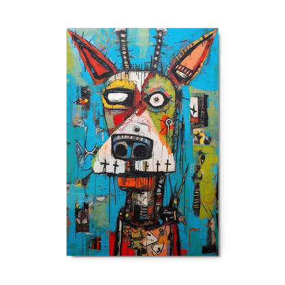 Furrylicious Artwork - Mesmerizing Blue Canvas with Dog Essence