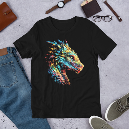 Unleash Your Inner Dragon with our Colorful Dragon Print Unisex T-Shirts