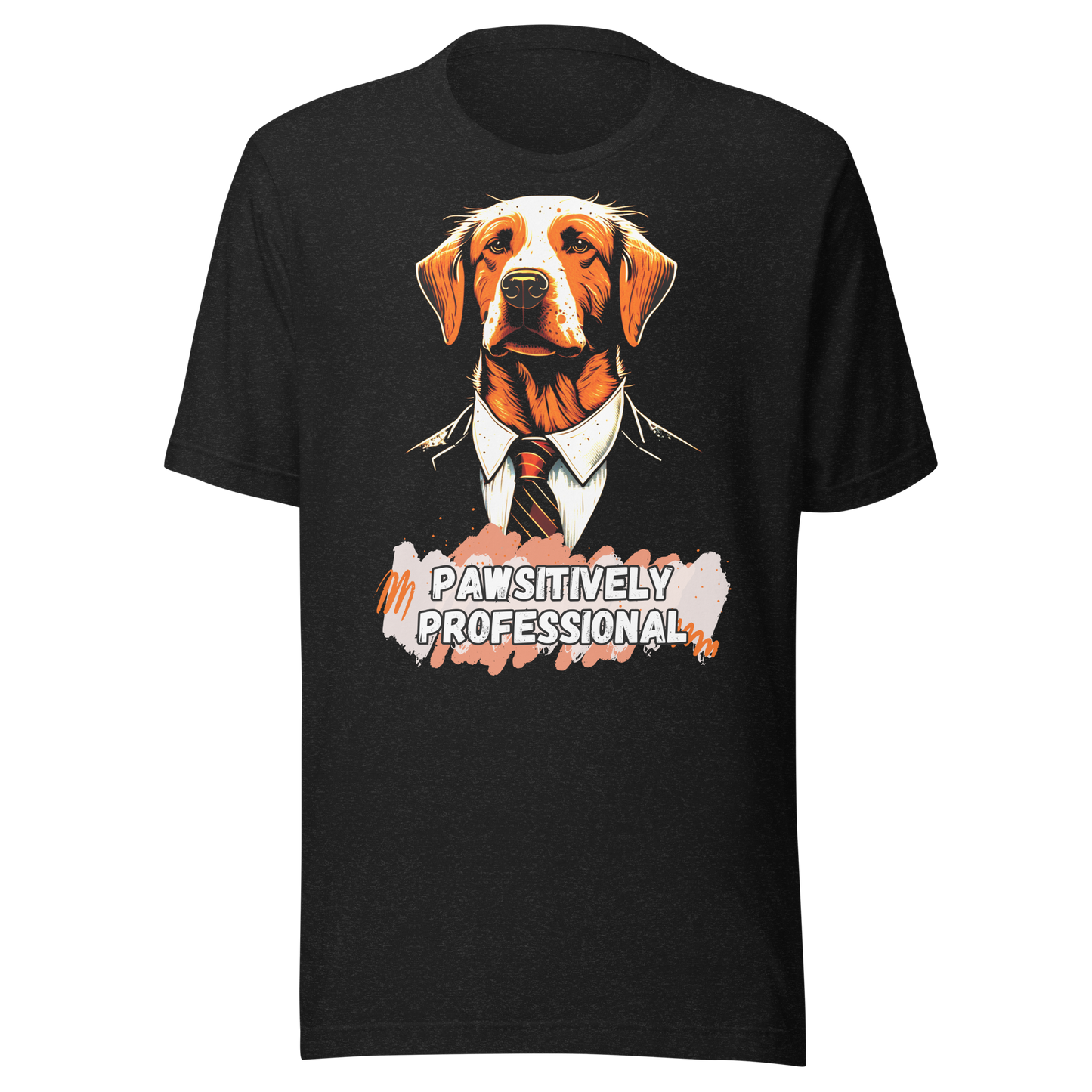Pawsitively Professional Dog Print T-Shirt - Unleash Your Professional Side
