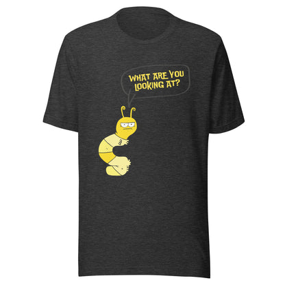 T-Shirt with Grumpy Caterpillar "What Are You Looking At?"