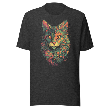 Comfortable with Unisex Cat Print T-shirts in Vibrant Colors