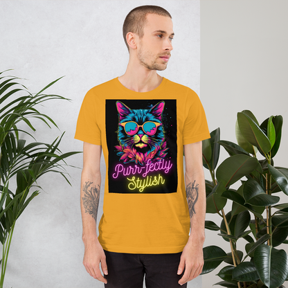 Stylish Cat Unisex T-Shirt: Purr-fectly Trendy and Playful