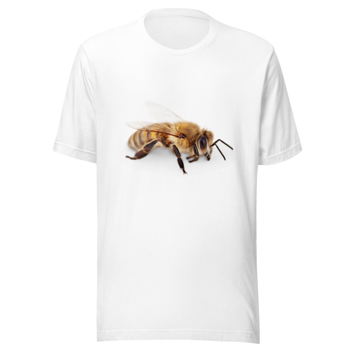 Get buzzed with our African Bee Print Unisex T-Shirt in 3D
