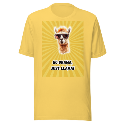 Unisex T-Shirt: Spreading Smiles with a Sunny Lama Print