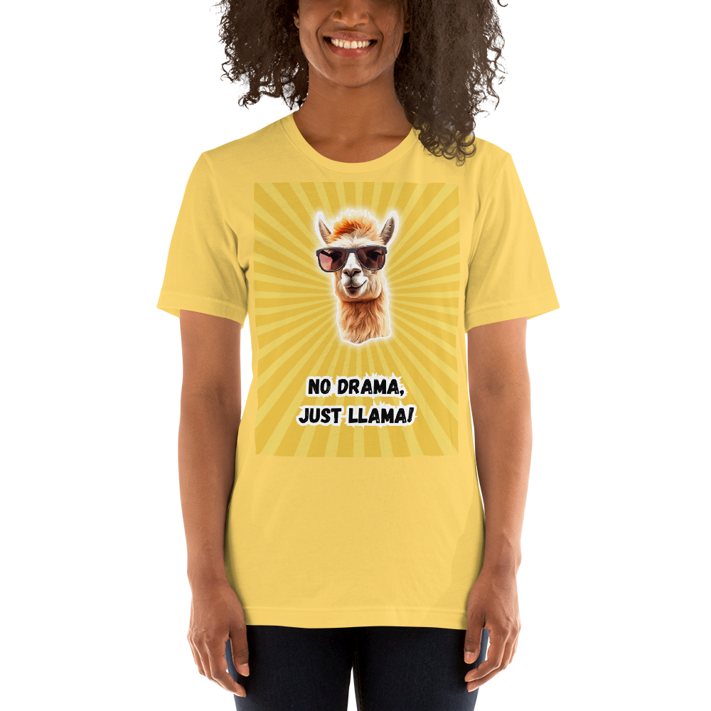 Unisex T-Shirt: Spreading Smiles with a Sunny Lama Print