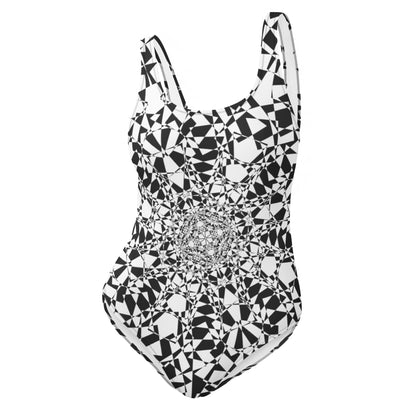 Get Ready to Make Waves with this Mind-Bending Kaleidoscope Swimsuit! One-Piece Swimsuit
