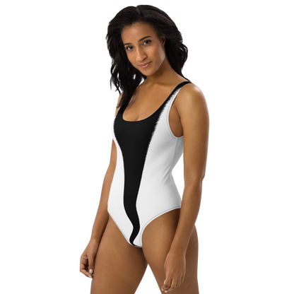 Ride the Waves in Style with our Eye-Catching Tornado Swimsuit! One-Piece Swimsuit
