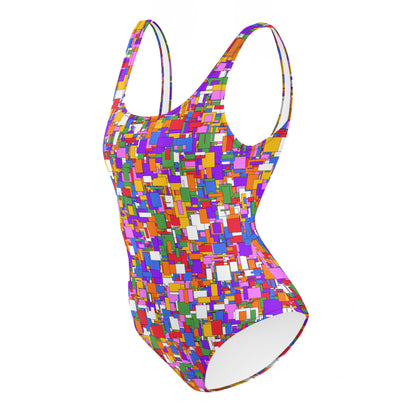 Make a Splash and Stand Out in Style with our Colorful One-Piece Swimsuit - The Ultimate Statement Piece!