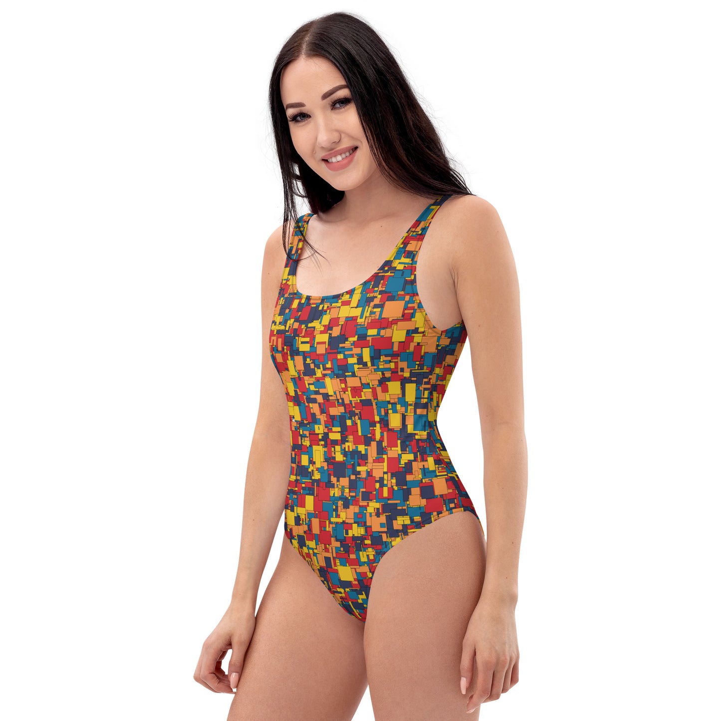 Be Bold and Beautiful with Our Vibrant Patterned Swimsuit - Make Waves this Season!
