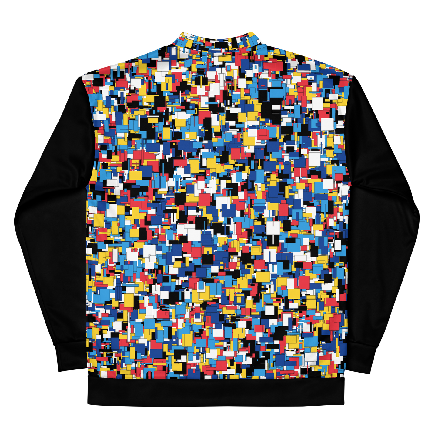 Stand Out in Style with our Unisex Abstract Multicolor Bomber Jacket
