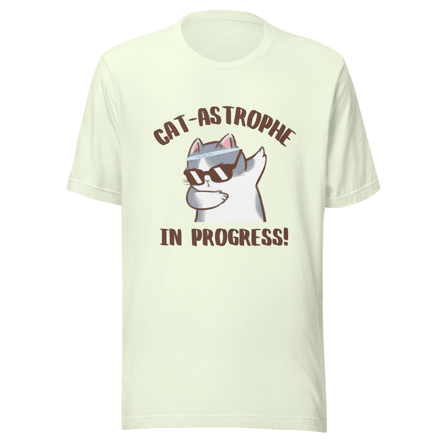 Unisex T-Shirt 'Cat-astrophe in Progress!' - A Playful and Whimsical Design for Cat Lovers