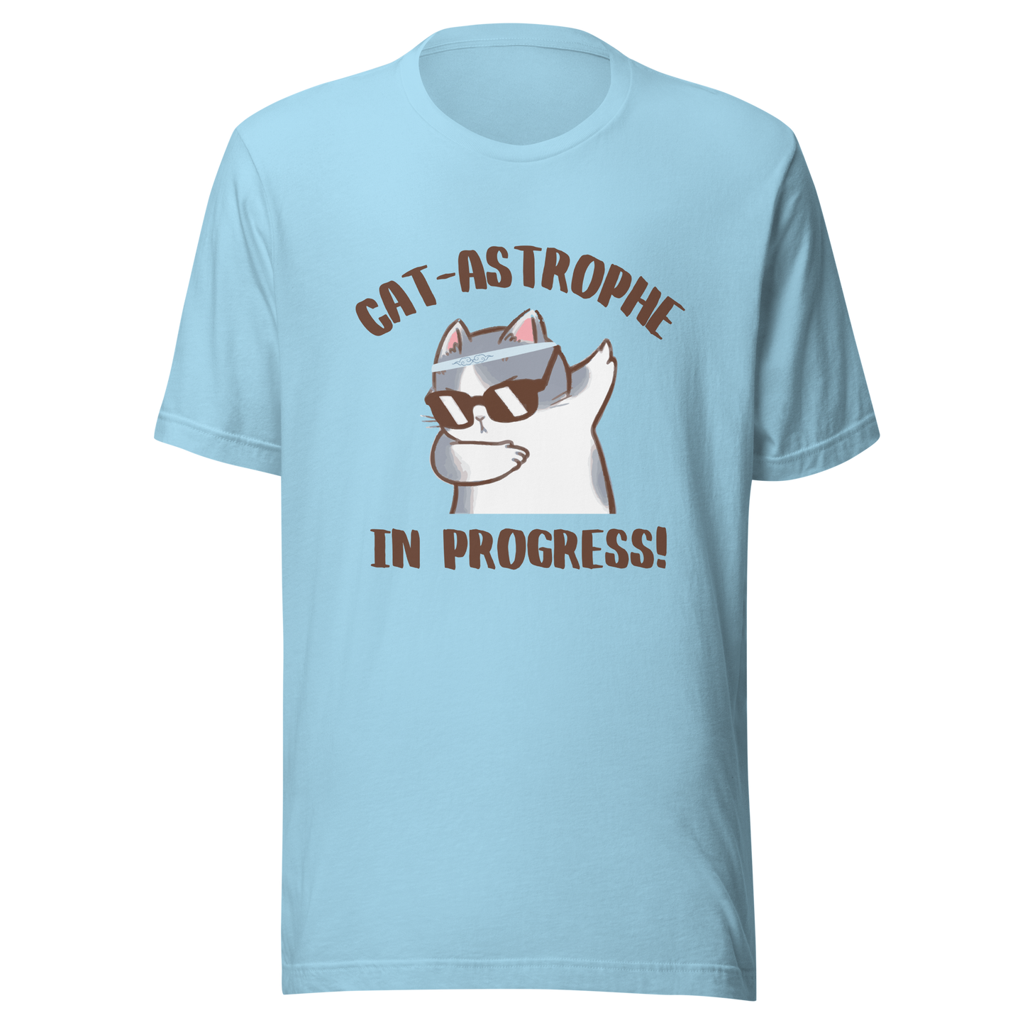 Unisex T-Shirt 'Cat-astrophe in Progress!' - A Playful and Whimsical Design for Cat Lovers