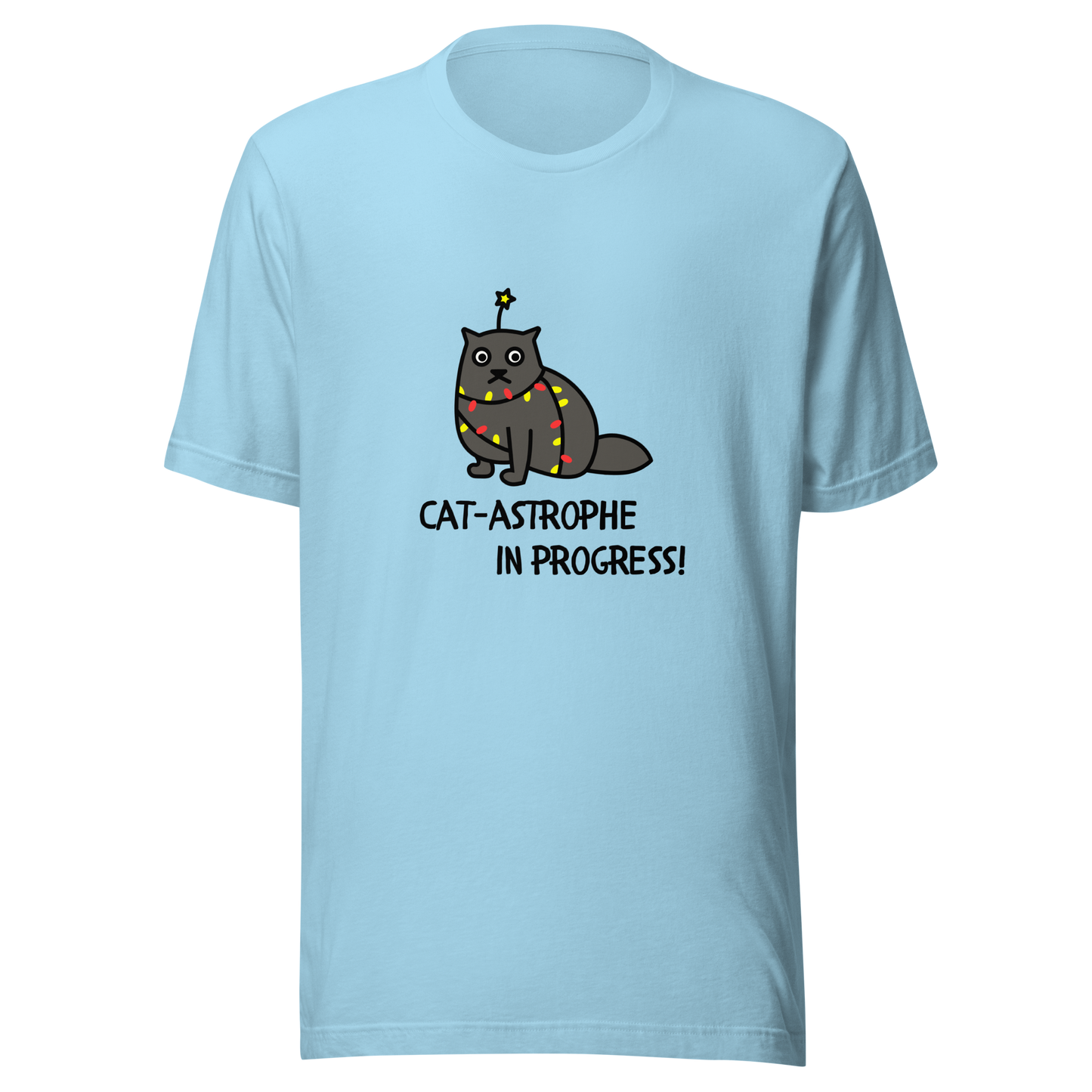 Unisex T-Shirt 'Cat-astrophe in Progress!' - Show off Your Love for Feline Mischief in Style!