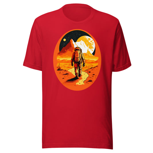 Unisex t-shirt print with astronaut - "Mars Explorer"