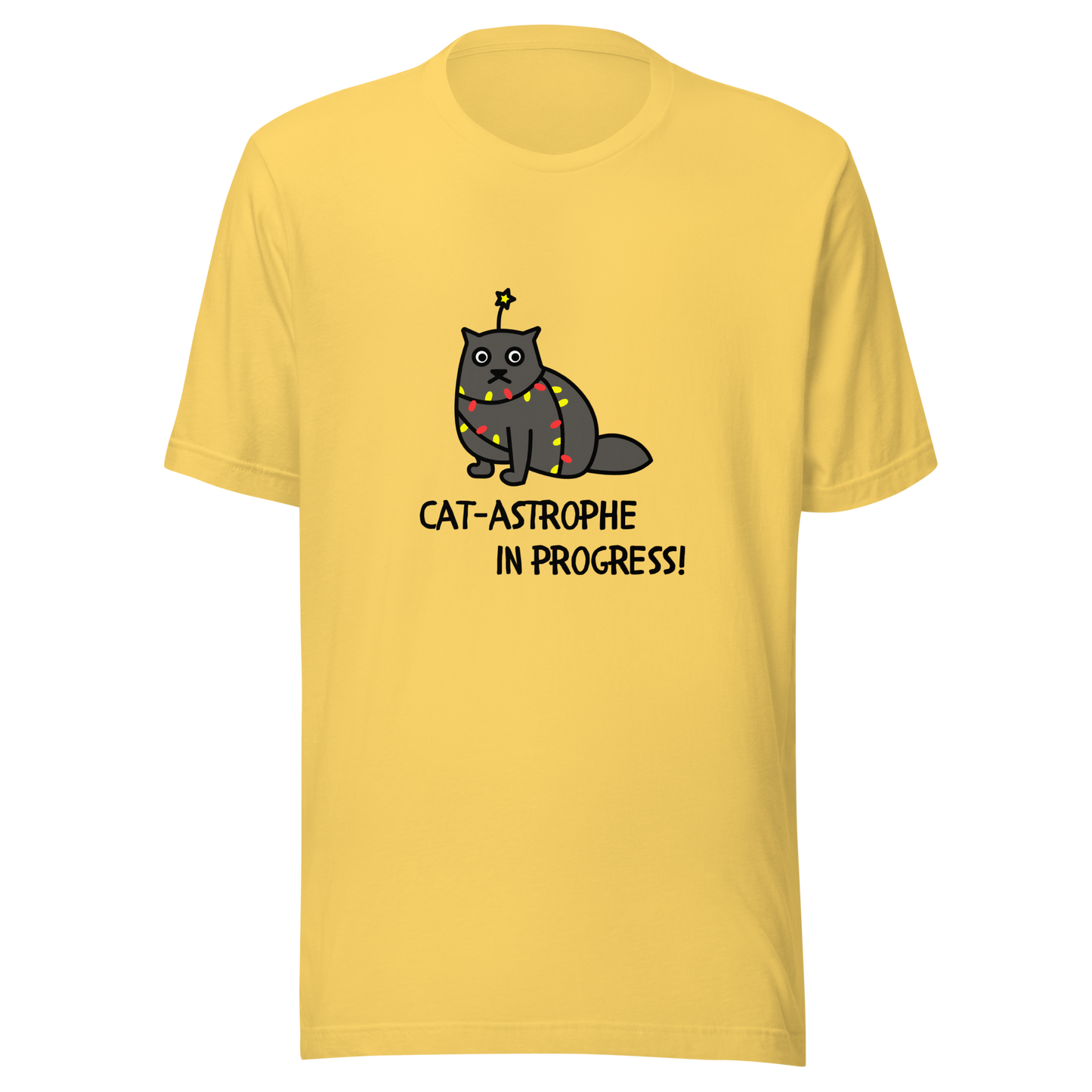 Unisex T-Shirt 'Cat-astrophe in Progress!' - Show off Your Love for Feline Mischief in Style!